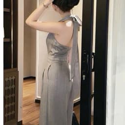 Jump cổ yếm suông ống rộng nữ cá tính Xukadress 5