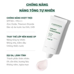 [CHÍNH HÃNG] Kem chống nắng nâng tông Caryophy Smart Tone Up Sunscreen phù hợp da dầu mụn, da nhạy cảm 6