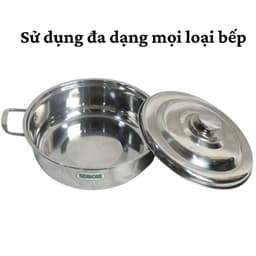 Nồi Lẩu TADAHOME Size 22cm 24cm Dùng Mọi Loại Bếp, Nồi Inox Dùng Ăn Uống Gia Đình Hàng Quán - DOMUS 5