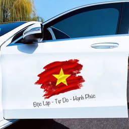 "Miếng dán trái tim Việt Nam chống nước, trang trí xe ô tô, xe máy đẹp và độc đáo." 4