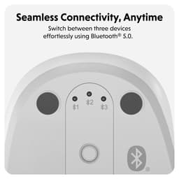 Chuột không dây Bluetooth Hyper chống ồn hỗ trợ tùy chỉnh DPI kết nối 3 thiết bị 3