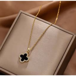 [Sẵn Ocean Charm] Vòng Cổ Dây Chuyền Titan Cỏ Bốn Lá - Phụ Kiện Trang Sức Vòng Cổ Thời Trang 7
