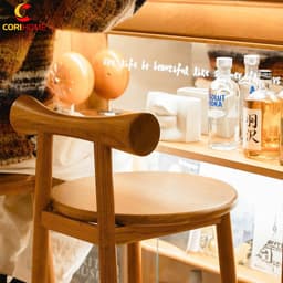 Ghế Bar Xương Chó, Bar CORIHOME, Ghế Bàn Đảo Pedrita Gỗ Ash Phong Cách Scandinavian,Làm Theo Yêu Cầu 2