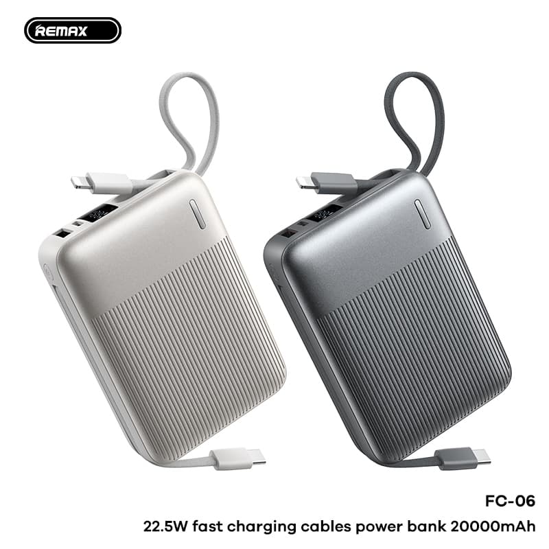 Pin Dự Phòng Sạc Nhanh 22.5W Remax FC-06 20.000mAh và FC-05 10.000mAh