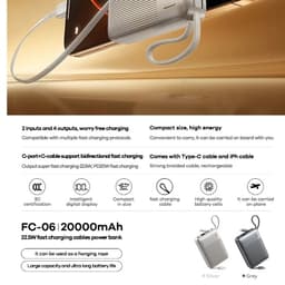 Pin Dự Phòng Sạc Nhanh 22.5W Remax FC-06 20.000mAh và FC-05 10.000mAh 9