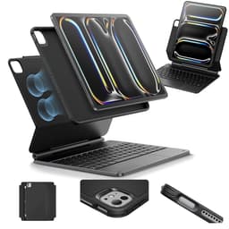Bao da kèm bàn phím ESR Rebound Magnetic 360 cho iPad Pro/Air M3/M4/M5 - Màu đen 2