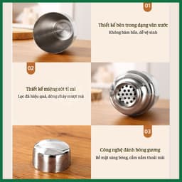 Bình lắc shaker inox, dụng cụ pha chế cà phê, rượu, trà sữa, trà trái cây chuyên nghiệp Mixmore 3