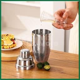 Bình lắc shaker inox, dụng cụ pha chế cà phê, rượu, trà sữa, trà trái cây chuyên nghiệp Mixmore 5