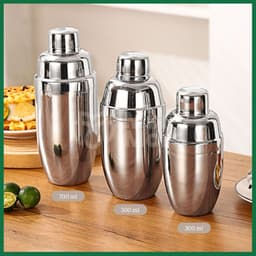 Bình lắc shaker inox, dụng cụ pha chế cà phê, rượu, trà sữa, trà trái cây chuyên nghiệp Mixmore 2