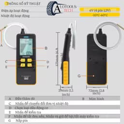 Máy phân tích chất lượng dầu động cơ ô tô AUTOOL AS503 màn hình LCD, máy chẩn đoán kiểm tra dầu ô tô 7