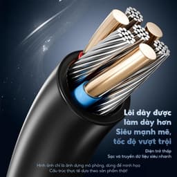 Dây Sạc Nhanh BC16 4in1 Công Suất 240W By Bonne TECHLONOGIQUE Chống Rối Sạc Điện Thoại & Máy Tính Bảo Hành 12 Tháng 5