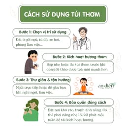 Túi thơm thảo dược giúp ngủ ngon, giảm căng thẳng, khử mùi, thơm phòng Thảo mộc An Diên 3