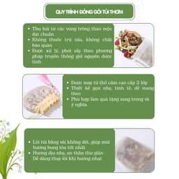 Túi thơm thảo dược giúp ngủ ngon, giảm căng thẳng, khử mùi, thơm phòng Thảo mộc An Diên 8