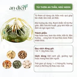 Túi thơm thảo dược giúp ngủ ngon, giảm căng thẳng, khử mùi, thơm phòng Thảo mộc An Diên 2
