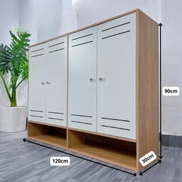 Tủ đựng đồ đa năng, kệ giày dép nhiều ngăn, sức chứa rộng, chất liệu gỗ MDF ND41 8