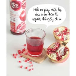 Giấm Hữu Cơ Lựu Đỏ, Mâm Xôi Lên Men Hongcho O'FOOD Hàn Quốc 500ml/900ml 9