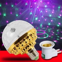 Đèn led Vũ Trường Xoay 7 Màu,Bóng đèn đèn xoay tặng đuôi đèn 2