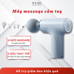 Máy Massage Cầm Tay Mini NEMI Giãn Cơ Đấm Lưng, 6 Chế Độ, Có Cảm Biến, Nhỏ Gọn Cao Cấp 1