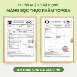 Hộp 100 Màng Bọc Thực Phẩm Treo Tường TopGia Cao Cấp - Tặng kèm Nam Châm tiện lợi! 3