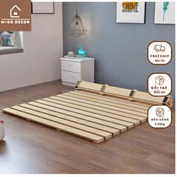 phẩm Giường Pallet Cuộn Thông Minh Gấp Gọn, Giường Cuộn Nhật Bản, Giường Cuộn Trải Sàn, Tiết Kiệm Không Gian - WOODSHOP 2