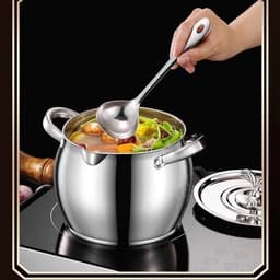 Hũ Inox 304 Tròn Đa Năng Không Gỉ Có Nắp Đậy Size 1 - 3.5 Lít, Âu Inox Có Tay Cầm Đựng Thức Ăn, Tích Trữ Dầu Mỡ Đa Năng 3