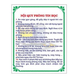 LH 10 - TRANH TRANG TRÍ LỚP HỌC, BẢNG GÕ TELEX, BẢNG GÕ VINI, PHÒNG TIN HỌC 9