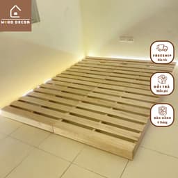 [Kín Chân] Giường Pallet Gỗ Đủ Kích Thước Chân Cao 10cm- Pallet Giá Rẻ Gấp Gọn WOOD SHOP 2