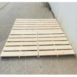 Giường Ngủ Pallet Gỗ Cao Cấp Gấp Gọn Hở chân | SƠN PU CHỐNG MỐC| BẢO HÀNH 12 THÁNG| Đầy Đủ Kích Thước Cao 10cm.Wood Shop 9