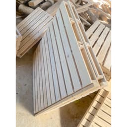 Giường Ngủ Pallet Gỗ Cao Cấp Gấp Gọn Hở chân | SƠN PU CHỐNG MỐC| BẢO HÀNH 12 THÁNG| Đầy Đủ Kích Thước Cao 10cm.Wood Shop 6