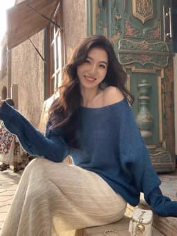 Áo Len Lệch Hở Trễ Vai Cách Điệu Nữ Xinh Tiểu Thư Sang Chảnh Tay Dài - Áo Khoác Ngoài Chống Nắng Đi Biển Chali AL293 10