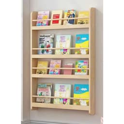 Kệ Sách Gỗ Treo Tường Cho Bé Không Cần Khoan - Giá Sách Montessori Sách, Đồ Chơi - Tiện Dụng, An Toàn, Gỗ Thông Tự Nhien 7
