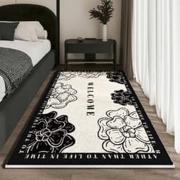Thảm chân giường size 50x120cm, decor phòng ngủ, phòng khách, chất liệu Lông mềm mịn, thấm hút tốt 1
