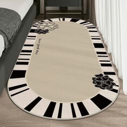 Thảm chân giường size 50x120cm, decor phòng ngủ, phòng khách, chất liệu Lông mềm mịn, thấm hút tốt 7