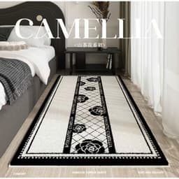 Thảm chân giường size 50x120cm, decor phòng ngủ, phòng khách, chất liệu Lông mềm mịn, thấm hút tốt 9