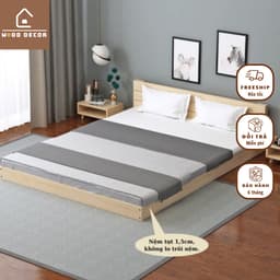 GIƯỜNG GỖ THÔNG TỰ NHIÊN CAO CẤP– BỀN, ĐẸP, GIÁ TỐT! 2