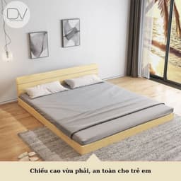 GIƯỜNG GỖ THÔNG TỰ NHIÊN CAO CẤP– BỀN, ĐẸP, GIÁ TỐT! 6