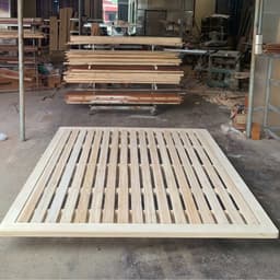 Giường Bay Gỗ Thông Cao cấp Gắn Đèn LED – Giường Ngủ Lơ Lửng Kiểu Nhật Sang Trọng, wood Shop 6