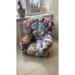 Vỏ ghế trong suốt đựng thú bông trang trí hình sofa ,cover ghế nhồi thú bông dễ thương hot trend NHÀ TH 3