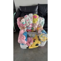 Vỏ ghế trong suốt đựng thú bông trang trí hình sofa ,cover ghế nhồi thú bông dễ thương hot trend NHÀ TH 6