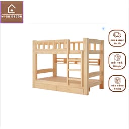 Giường tầng, giường gỗ thông nhập khẩu_Wood shop 3