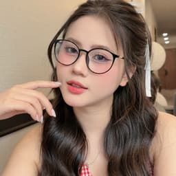 Gọng kính cận thời trang nam nữ ANDU dáng tròn chất liệu nhựa TR90 dẻo thanh mảnh nhẹ nhàng - 513 8
