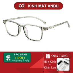 Gọng kính cận thời trang nam nữ ANDU dáng chữ nhật chất liệu nhựa TR90 siêu dẻo, siêu bền - 213 1