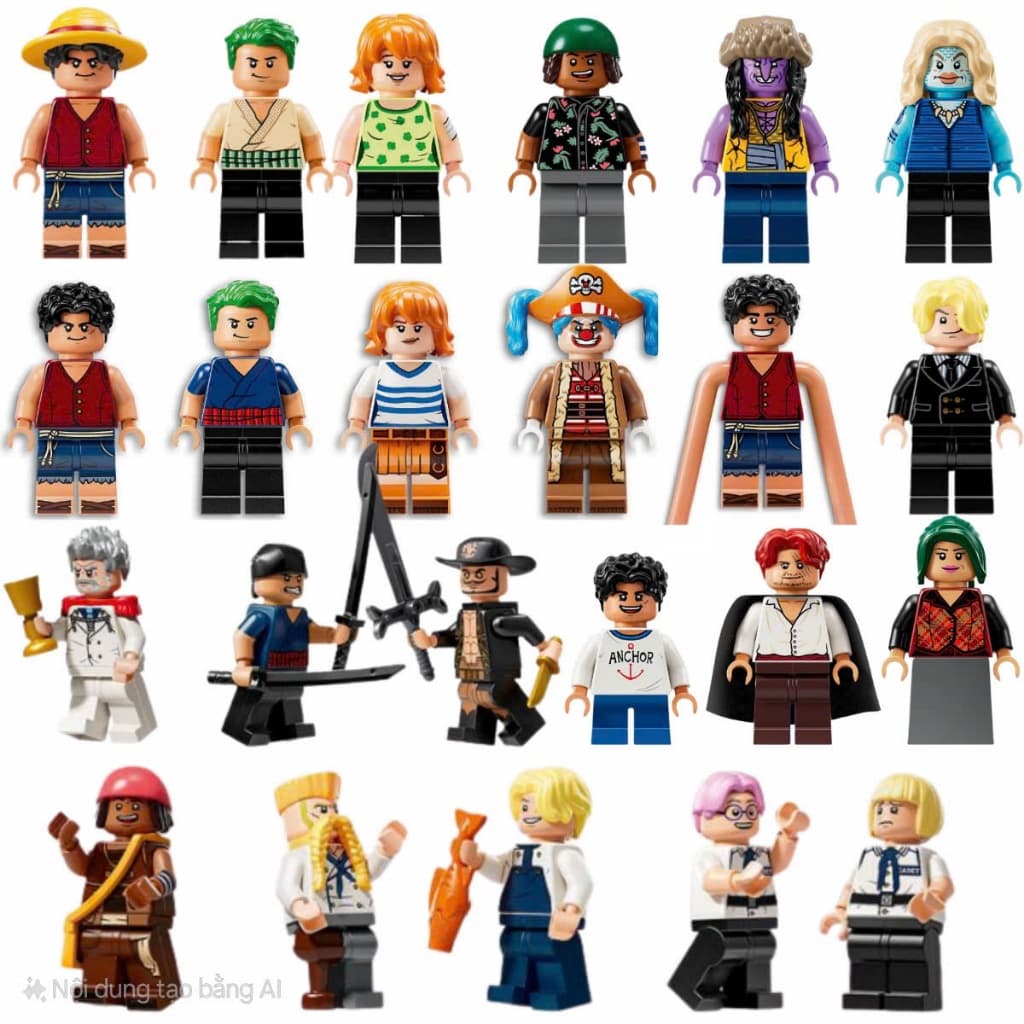 [ Tách Set ] Đồ chơi lắp ráp Minifigues OnepPice - Túp lều tốc độ - Circus