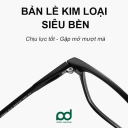 Gọng kính cận thời trang nam nữ ANDU dáng chữ nhật chất liệu nhựa TR90 siêu dẻo, siêu bền - 213 6