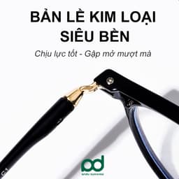 Gọng kính cận thời trang nam nữ ANDU dáng tròn chất liệu nhựa TR90 dẻo thanh mảnh nhẹ nhàng - 513 3