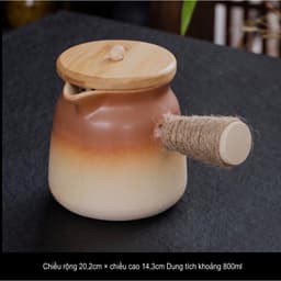 Ấm trà đất nung pha trà sữa Vân Nam hottrend 2023 dung tích 500ml 5