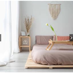 Giường ngủ gấp gọn đa năng, giường ngủ pallet gỗ thông tự nhiên WOOD SHOP 8