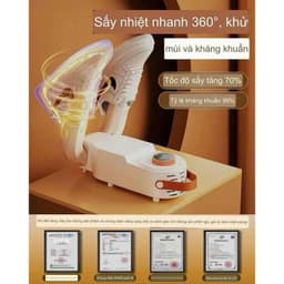 Máy sấy giày Shoe Dryer cao cấp có tia cực tím, khử mùi giày tất đa năng tiện ích, chống hôi chân, bảo hành 12 tháng 3