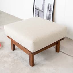 Ghế Đôn Sofa Gỗ Cao Su Tự Nhiên MOHO VLINE 601 VẢI MÀU BE 7