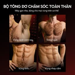Tông đơ cắt tóc Enchen Beardo 2 tốc độ cao, lưỡi thép không gỉ, tặng 4 cử tạo kiểu - BH 12 tháng 3
